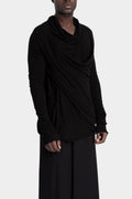 Julius_7 | AW25 - Texture jersey draped sweater, 917CUM5