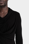 Julius_7 | AW25 - Texture jersey draped sweater, 917CUM5
