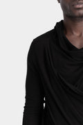 Julius_7 | AW25 - Texture jersey draped sweater, 917CUM5