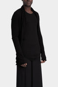 Julius_7 | AW25 - Texture jersey open cardigan, 917CUM3