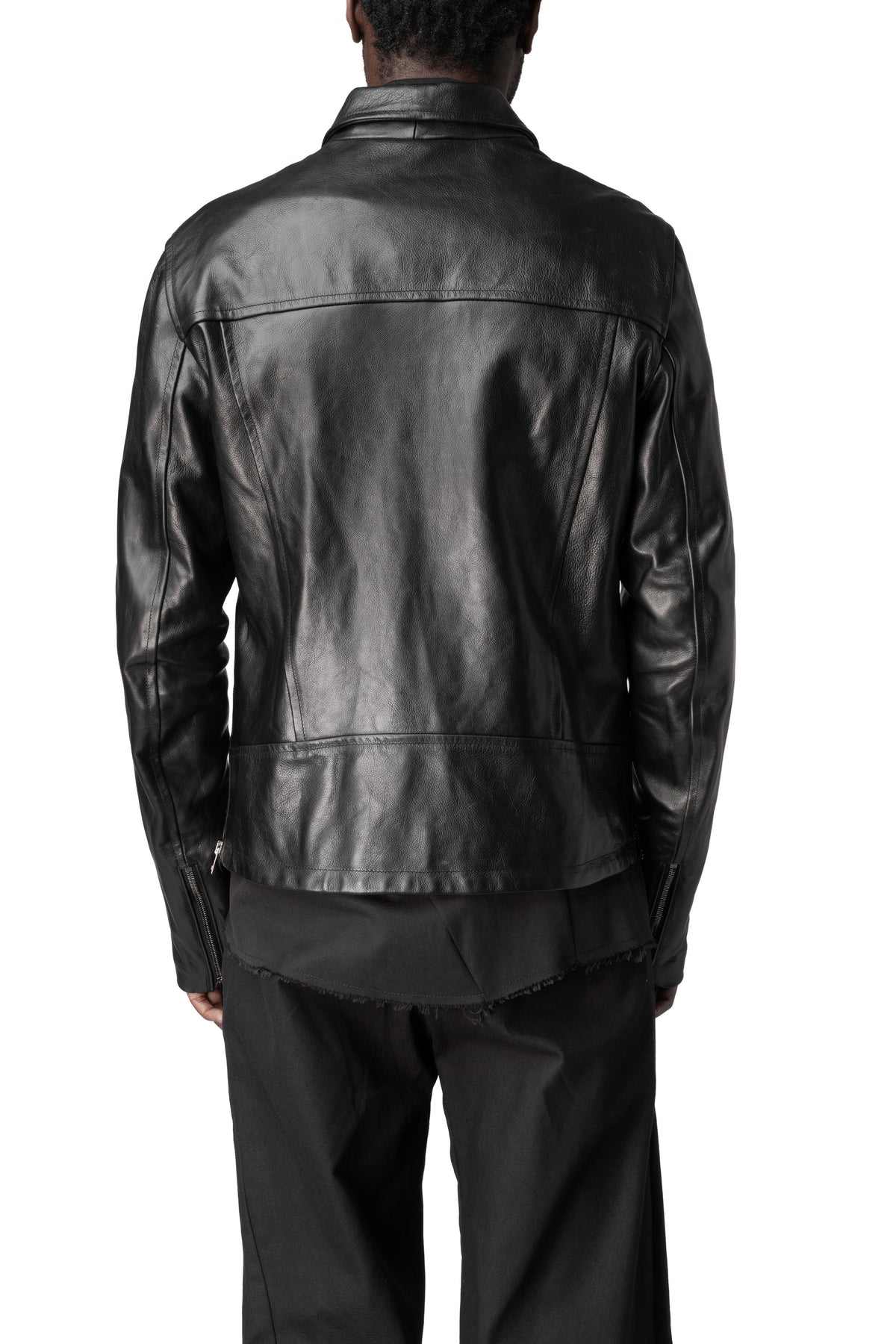 Buffalo leather biker jacket
