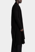 Julius_7 | AW25 - Texture jersey hooded shawl cardigan, 917STU5