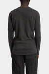 D.Hygen | AW25 Soft jersey cotton long sleeve t-shirt Dust ST101-1225A