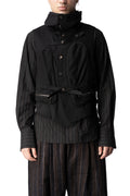 High-neck utility vest
