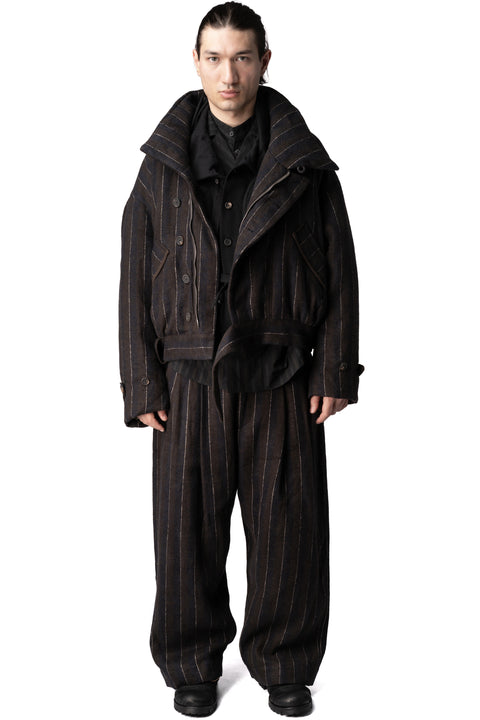 High collar cropped down jacket