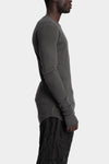 D.Hygen | AW25 - Ribbed long sleeve t-shirt, Dust ST101-1325A