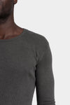 D.Hygen | AW25 - Ribbed long sleeve t-shirt, Dust ST101-1325A