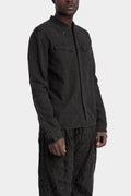 Blackmerle | Double sleeve field shirt ,Charcoal T01-014EX