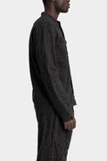 Blackmerle | Double sleeve field shirt ,Charcoal T01-014EX 