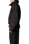High collar cropped down jacket