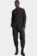 Blackmerle | Double sleeve field shirt ,Charcoal T01-014EX