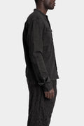 Blackmerle | Double sleeve field shirt ,Charcoal T01-014EX