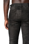 Leather stretch pants