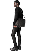 Calfskin leather square crossbody bag