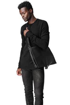 Calfskin leather square crossbody bag