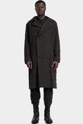 D.Hygen AW25 Deformed Herringbone Jacquard Double-Breasted Coat ST106-0225A