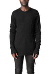 Light wool crew neck sweater, Black