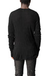 Light wool crew neck sweater, Black