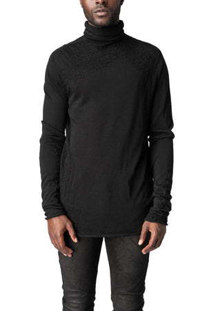 Light wool turtleneck sweater
