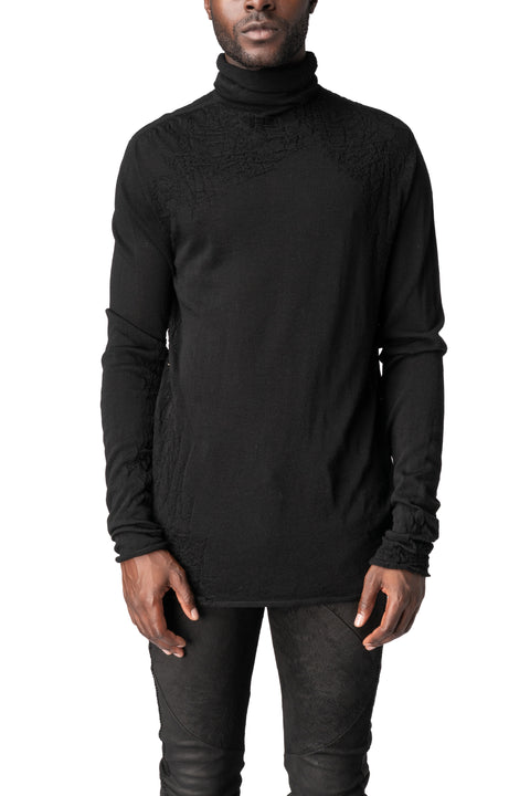 Light wool turtleneck sweater