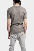 La Haine Inside Us | SS24 - Asymmetrical cotton t-shirt, Cold dyed grey