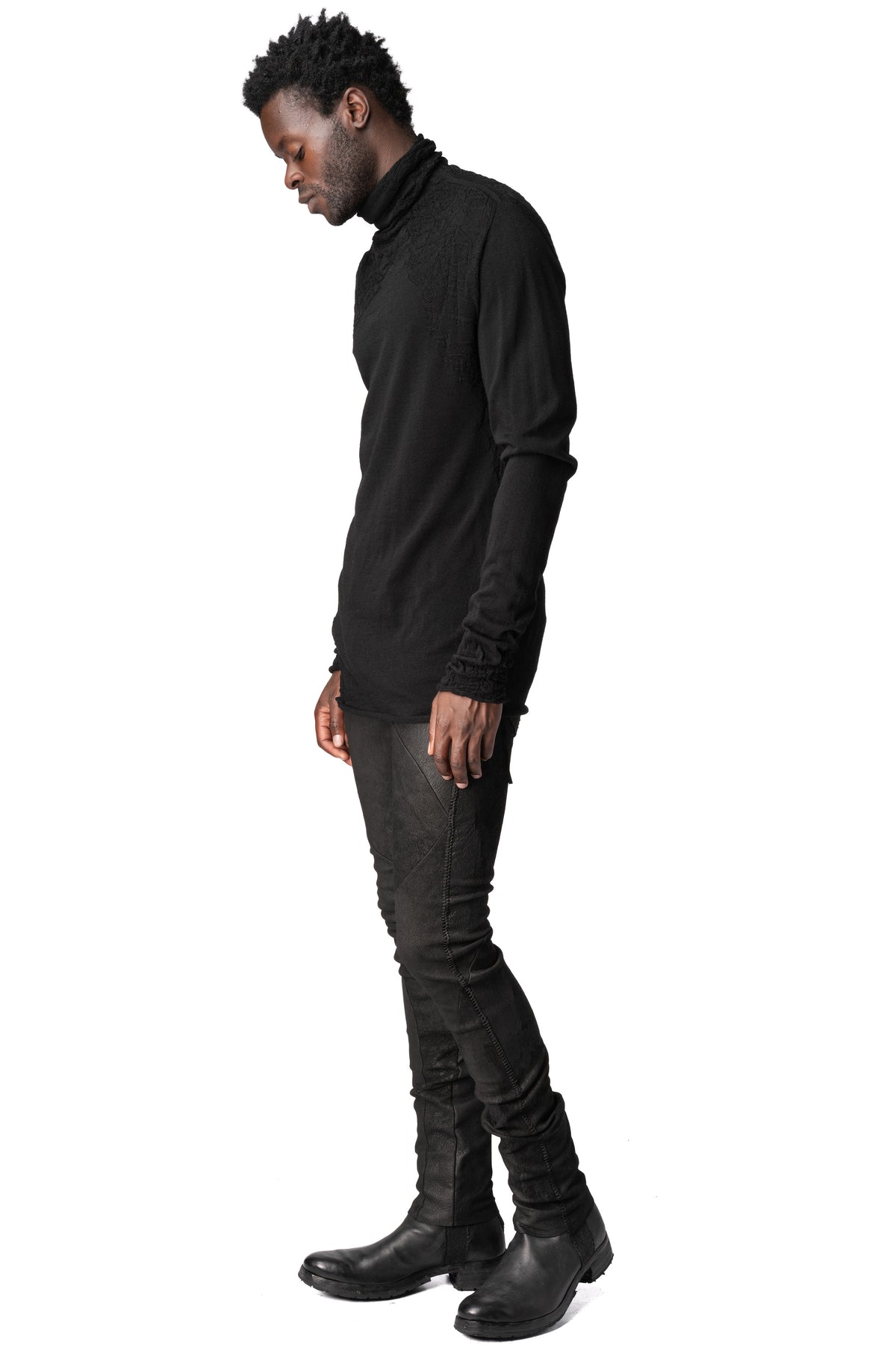 Light wool turtleneck sweater