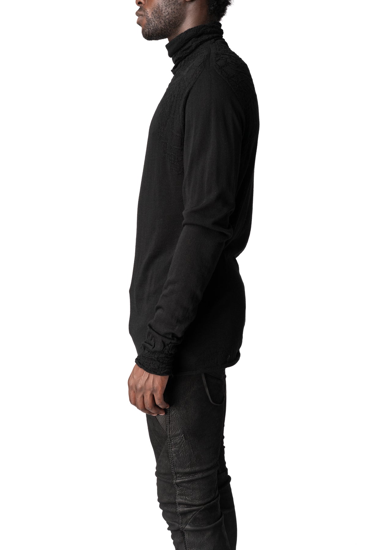 Light wool turtleneck sweater