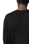 Wool silk crew neck sweater