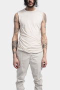 Double layer lightweight cotton tank, Off-white resin