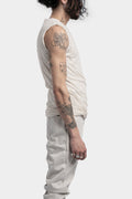 Double layer lightweight cotton tank, Off-white resin