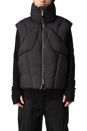 Quilted Puffer Vest, Black