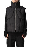 Quilted Puffer Vest, Black