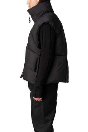 Quilted Puffer Vest, Black
