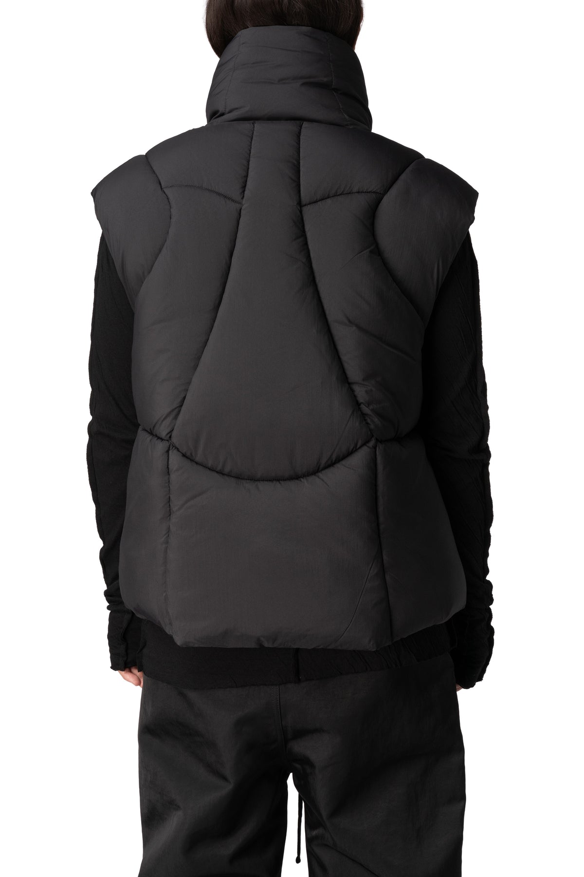 Quilted Puffer Vest, Black