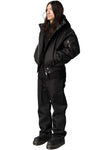 Hooded Bomber Jacket, Black