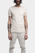 Double layer lightweight cotton tee, Off-white Resin
