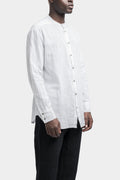 La Haine Inside Us | SS24 - Gauze cotton mandarin shirt, White