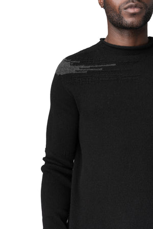 Heavy wool crew neck sweater