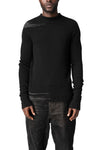 Heavy wool crew neck sweater