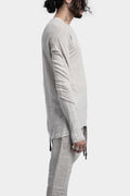 Semi Raglan linen long sleeve T-Shirt, Alu