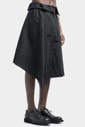La Haine Inside Us | SS24 - Cotton / linen zip up skirt