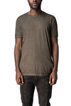Crew neck cotton t-shirt, Military Resin
