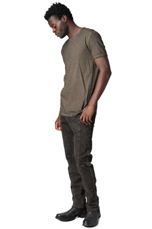 Crew neck cotton t-shirt, Military Resin