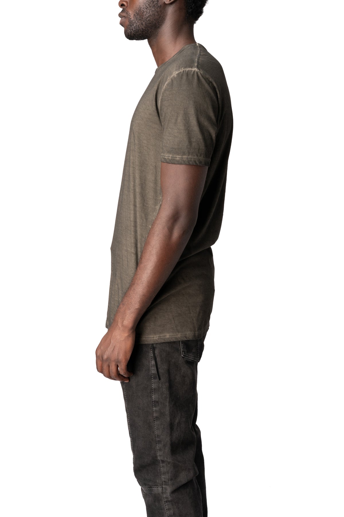 Crew neck cotton t-shirt, Military Resin