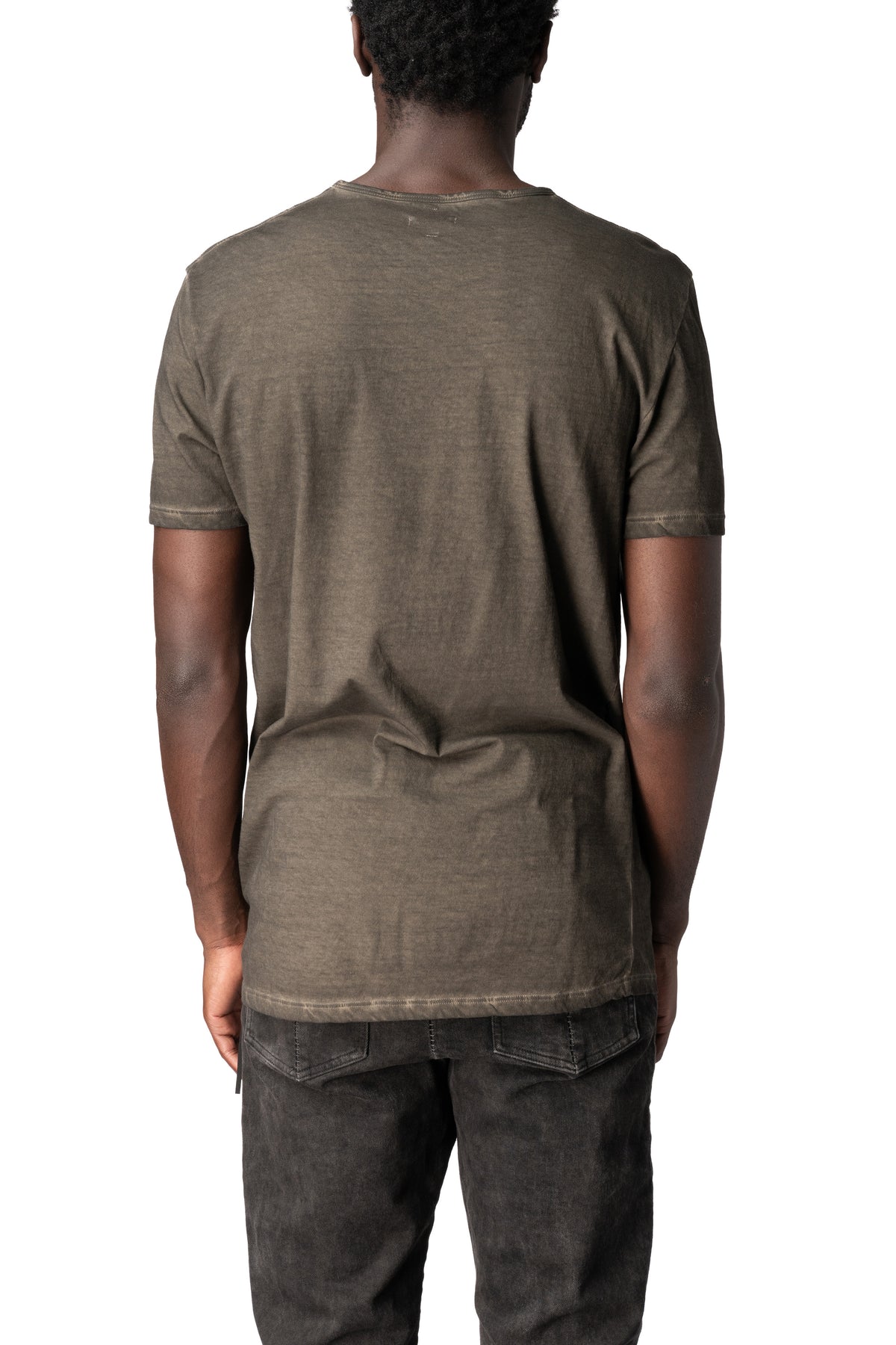 Crew neck cotton t-shirt, Military Resin