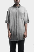 La Haine Inside US | SS24 - Oversized gauze short sleeve shirt, Cold dyed