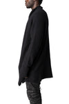 Long heavy wool open cardigan