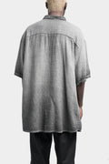 La Haine Inside US | SS24 - Oversized gauze short sleeve shirt, Cold dyed