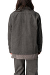 Brad coated canvas jacket, Gravel