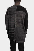 D.Hygen | AW25 - Unbalanced border knit pullover, ST103-0325A